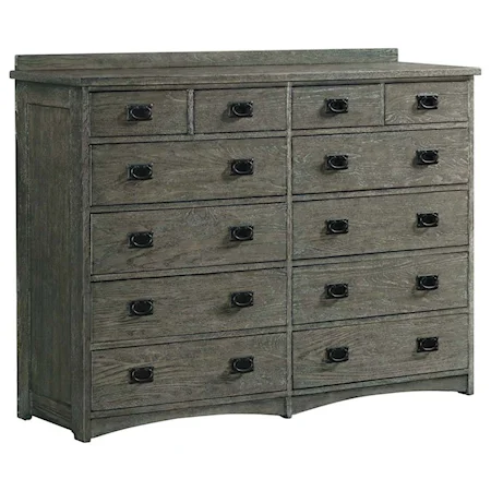 Mission Dresser with Bracket Feet